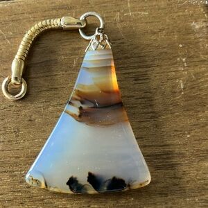 Real Montana Agate Pendant for a necklace or a keychain